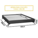 Ver imagem 4 de Base Cama Box Orgânica Japonesa Montreal para Colchão Casal 138x188 Bouclê - Sofa Store:bouclê Cinza