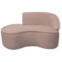 Ver imagem 3 de Kit Divã Recamier Orgânico Marrocos 150cm Lado Esquerdo e 1 Poltronas Amore Linho Rose