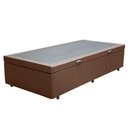 Ver imagem 1 de Cama Box Baú Solteiro Sintético Mega Cama Marrom