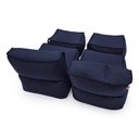 Ver imagem 7 de Conjunto 2 Puffes e 2 Apoios Outdoor Marine Impermeável Enchimento Eps Área Externa Piscina Varanda
