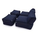 Ver imagem 4 de Conjunto 2 Puffes e 2 Apoios Outdoor Marine Impermeável Enchimento Eps Área Externa Piscina Varanda