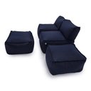 Ver imagem 6 de Conjunto 2 Puffes e 2 Apoios Outdoor Marine Impermeável Enchimento Eps Área Externa Piscina Varanda