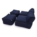 Ver imagem 4 de Conjunto 2 Puffes e 2 Apoios Outdoor Marine Impermeável Enchimento Eps Área Externa Piscina Varanda