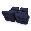 Ver imagem 7 de Conjunto 2 Puffes e 2 Apoios Outdoor Marine Impermeável Enchimento Eps Área Externa Piscina Varanda