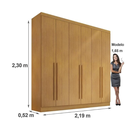 Ver imagem 2 de Guarda Roupa Casal 6 Portas Uberaba - Móveis Valverde