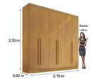 Ver imagem 2 de Guarda Roupa Casal 6 Portas Uberaba - Móveis Valverde