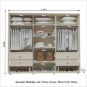 Ver imagem 3 de Guarda-roupa Casal Bp 02 Bege Bp Bom Pastor