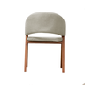 Cadeira de Jantar Estofada Essencial Base Madeira Maciça Veludo:bege - 4
