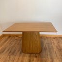 Ver imagem 7 de Mesa de Jantar Cone Retangular 120x80 Cm Base Oval Freijó Tampo Freijó Personal Moveis Design Mesa D