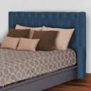 Ver imagem 2 de Kit Cabeceira e Calçadeira Baú Emma Suede King 195 Cm