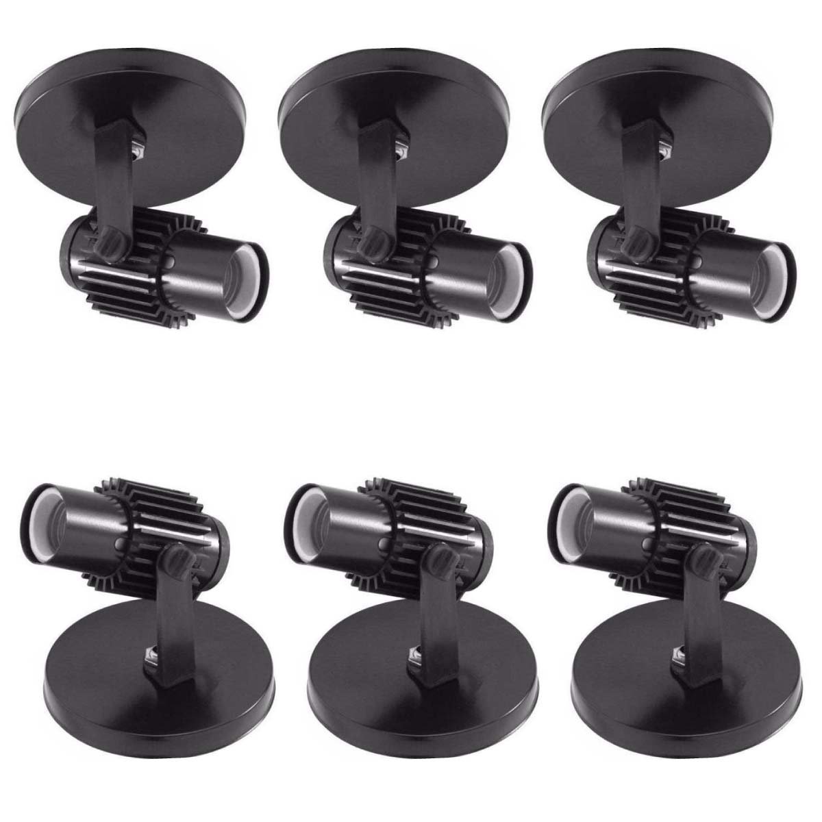 Kit 06 Spot Luminária Simples Direcionável Plafon De Teto Parede ...