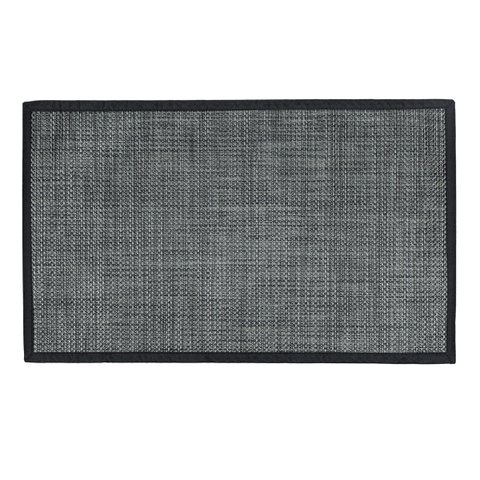 Kit 1 Tapete Pratik 45x120 e 1 Tapete Pratik 45x75 Preto - Jolitex