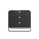 Ver imagem 4 de Cômoda para Quarto 3 Gavetas Luna Preto/Nero