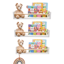 Ver imagem 5 de Kit 3prateleira Infantil Decorativa para Livros Brinquedos e Cosméticos - Dulce Slim Duo Mdf 50x10