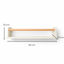 Ver imagem 2 de Kit 3prateleira Infantil Decorativa para Livros Brinquedos e Cosméticos - Dulce Slim Duo Mdf 50x10