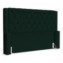 Ver imagem 1 de Cabeceira Atena para Cama Box King Size 195cm Capitonê com Frame Veludo Verde Escuro - Desk Design