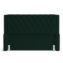 Ver imagem 3 de Cabeceira Atena para Cama Box King Size 195cm Capitonê com Frame Veludo Verde Escuro - Desk Design