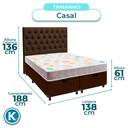 Ver imagem 3 de Kit Cabeceira + Cama Box Bau + Colchão Casal D20 D20 Inducol