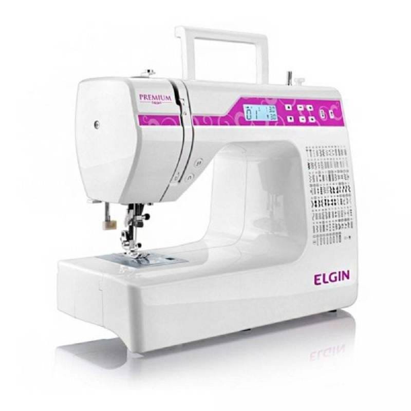 Máquina de Costura Elgin Premium, Branco e Rosa, Jx-10000, Bivolt - 4
