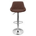 Ver imagem 2 de Banqueta Milano Carmel Estofada Giratória C/ Regulagem - Cafe