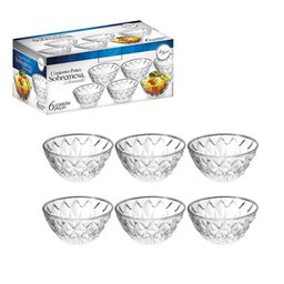 Conjunto para Sobremesa Vidro 6 Peças 11cm Diamante - 2