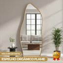 Ver imagem 1 de Espelho Orgânico Flame Corpo Inteiro Moldura Metal 200x100cm:branco