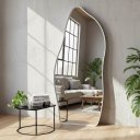 Ver imagem 4 de Espelho Orgânico Flame Corpo Inteiro Moldura Metal 200x100cm:branco