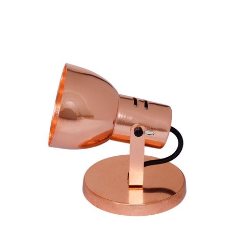 Spot Bocal Largo de Sobrepor para 1 Lâmpada 60W Cobre Auremar