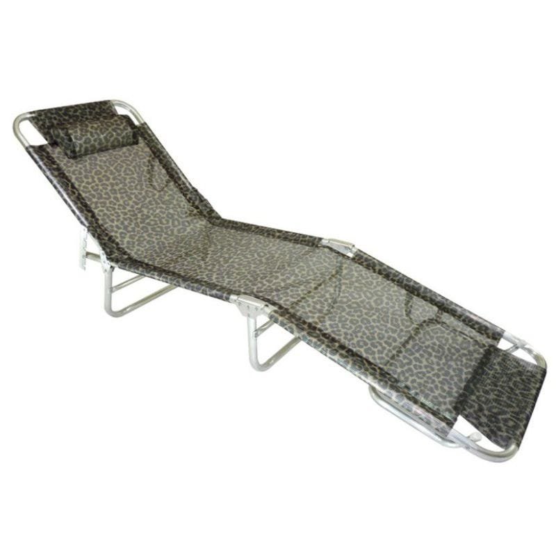 Cadeira Espreguiçadeira Slim Colors Alumínio Ajustável - Zaka - Marrom