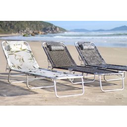 Cadeira Espreguiçadeira Slim Colors Alumínio Ajustável - Zaka - Azul - 2