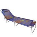 Ver imagem 1 de Cadeira Espreguiçadeira Slim Colors Alumínio Ajustável - Zaka - Azul
