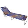 Cadeira Espreguiçadeira Slim Colors Alumínio Ajustável - Zaka - Azul - 1