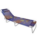 Ver imagem 1 de Cadeira Espreguiçadeira Slim Colors Alumínio Ajustável - Zaka - Azul