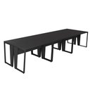 Ver imagem 3 de Mesa Trabalho Escritório 6 Pessoas 360cm Pé Metal F5 Office Cor:preto