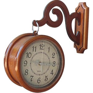 Relógio de Parede em Mdf Retro Antigo Estação para Decoração em Casa Restaurante Hotel