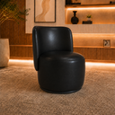 Ver imagem 1 de Poltrona Decorativa Bia Orgânica Corino Modena Recepção Sala Estar Quarto