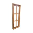 Ver imagem 1 de Janela Vitrô Capelinha Pivotante de Madeira 80x30x12 Modelo Seis Vidros