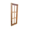 Janela Vitrô Capelinha Pivotante de Madeira 80x30x12 Modelo Seis Vidros - 1