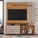 Ver imagem 2 de Home para TV até 65" Porta de Correr Ripado Serrano JCM Cinamomo/ Off / Grafite Flex