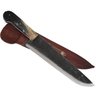 Facão Faca Paineira Modelo Antigo Coqueiro Deitado 12' Artesanal Aço Carbono 1070 Bainha Couro - 4