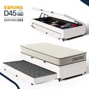 Ver imagem 5 de Cama Box Baú Solteiro com Colchão de Espuma D45 Double Comfort + Auxiliar 88cm