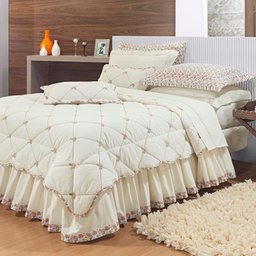 Colcha Casal Queen De Percal 200 Fios Inamoratta - 1 Colcha Casal Queen De Percal 200 Fios Inamoratta - 1