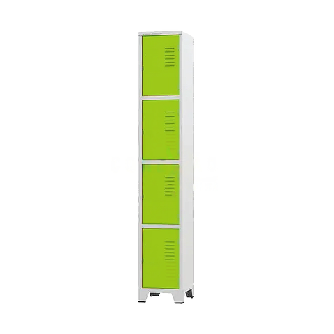 Armário Roupeiro De Aço Para Vestiário 4 Portas Locker Verde