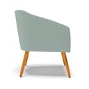 Ver mais imagens de Poltrona Decorativa Pé Palito Castanho Kit 2 Stella Cotelê Ext/veludo Menta D03 - D’Rossi