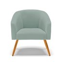 Ver imagem 6 de Poltrona Decorativa Pé Palito Castanho Kit 2 Stella Cotelê Ext/veludo Menta D03 - D’Rossi