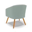 Ver imagem 7 de Poltrona Decorativa Pé Palito Castanho Kit 2 Stella Cotelê Ext/veludo Menta D03 - D’Rossi