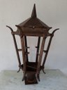 Ver imagem 2 de LUMINÁRIA PALHA PARA COLUNA 75CM FERRO FUNDIDO PRONTO ARTES