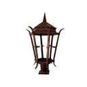 Ver imagem 1 de LUMINÁRIA PALHA PARA COLUNA 75CM FERRO FUNDIDO PRONTO ARTES