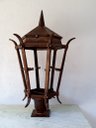 Ver imagem 3 de LUMINÁRIA PALHA PARA COLUNA 75CM FERRO FUNDIDO PRONTO ARTES