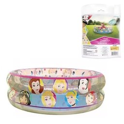 Piscina Inflável Infantil Menina Princesas Disney 70 Litros - 4